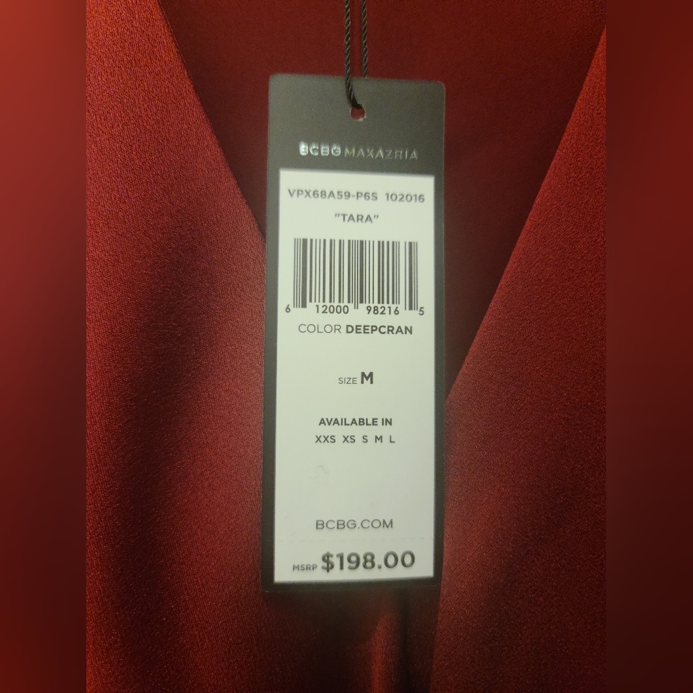 BCBGMAXAZRIA Tara Cascade High/Low Dress